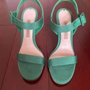 Green Zara Heels